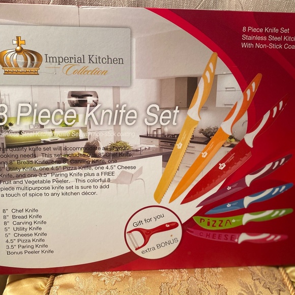 imperial kitchen Kitchen New Imperial Kitchen 8 Piece Knife Set